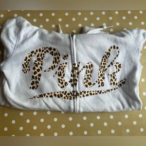 White zip up jacket from PINK